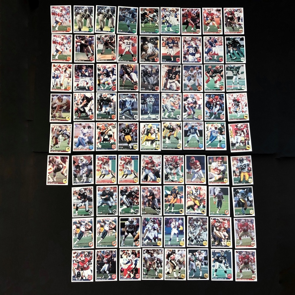 1992 Fleer Football Cards Lot of 78 | Steve Young NFL Card NM